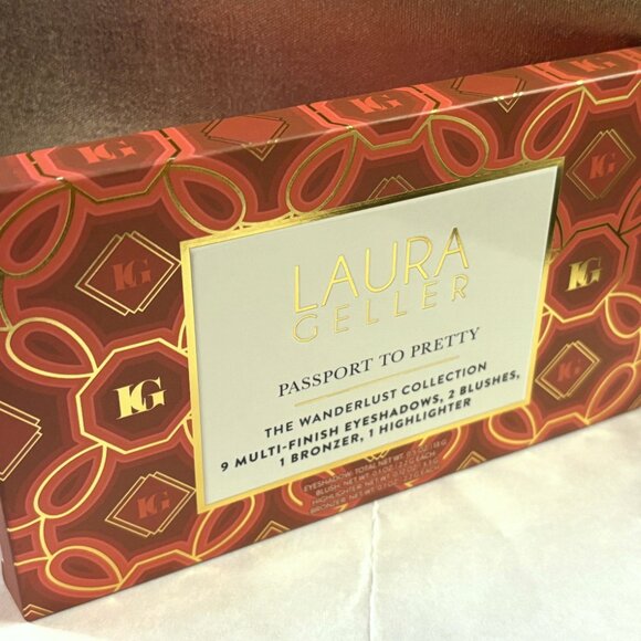 Laura Geller Passport To Pretty Eyeshadow*& Face Palette~Wanderlust Pink 21g NIB - Picture 2 of 12
